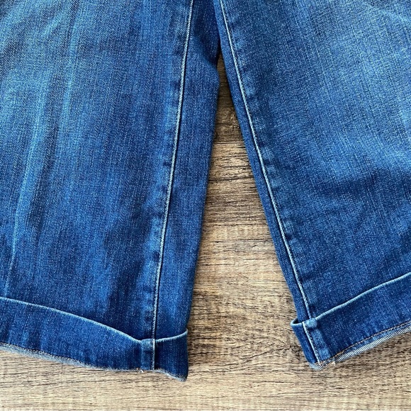 Frame Sweetzer High Water Cropped Jean Wide Leg Flare Stretch Sailor Pants 24 - Picture 17 of 17